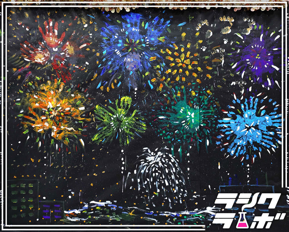 花火のアート作品 フレーム付き hokuo_143-026-003