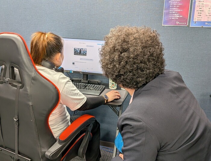 生成AI作業の様子