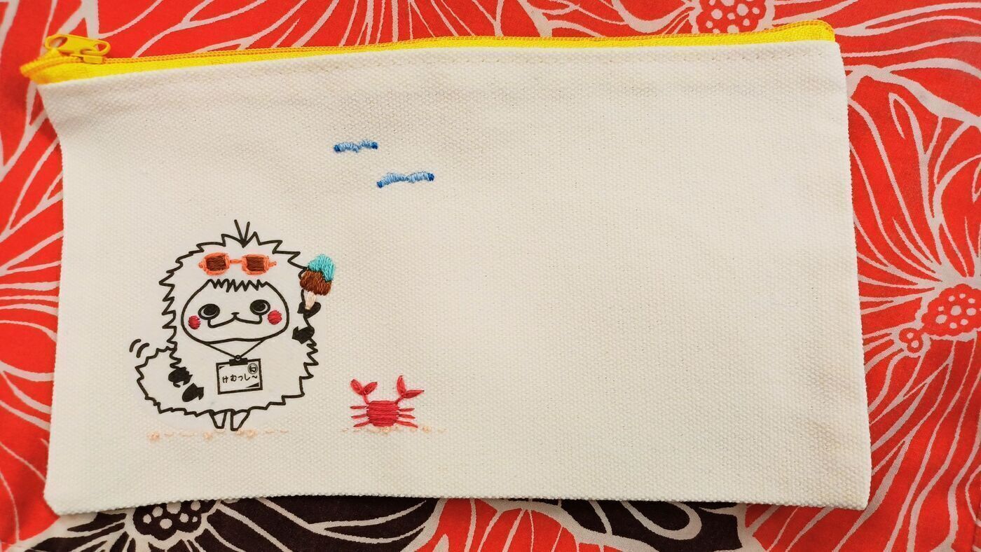 アートなお仕事】けむっし～の夏を先取りした新作刺繍アート✨堺市西区