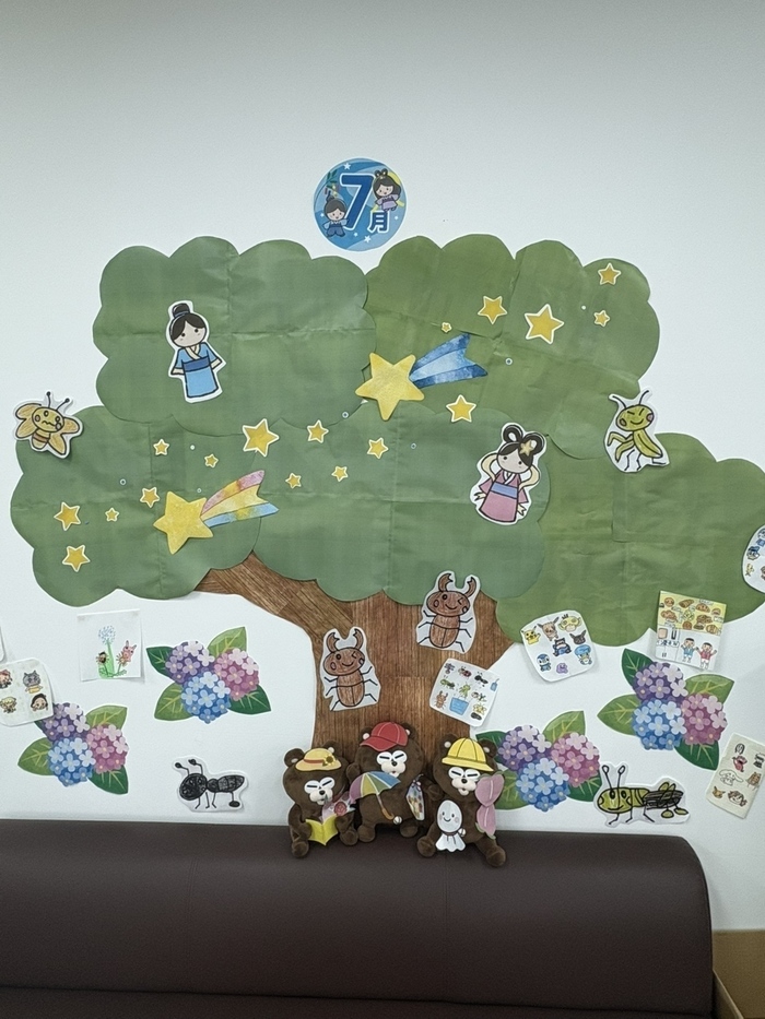 7月の壁面が完成しました🎋✨ワンダーフレンズ奈良 のブログ