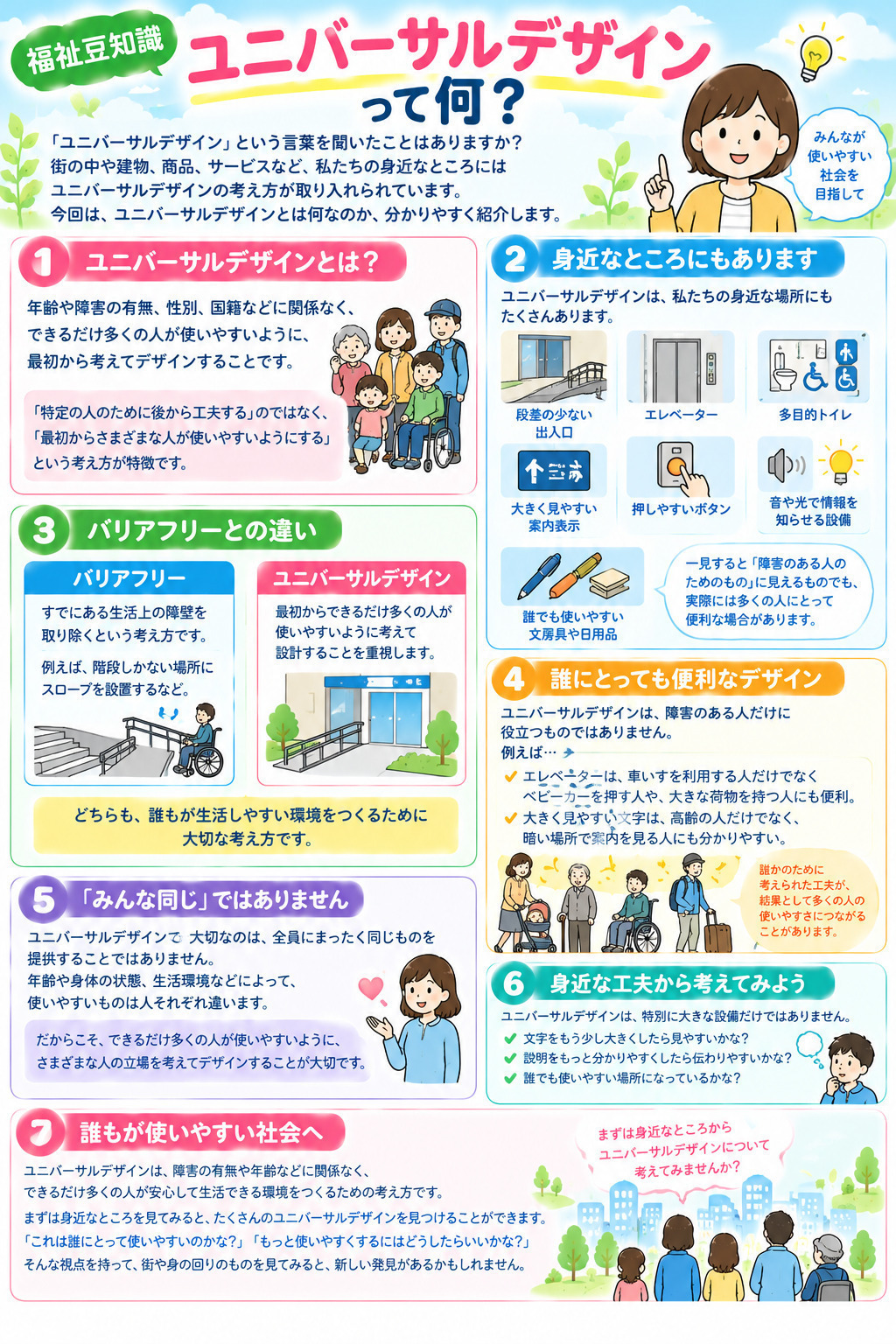 福祉豆知識】ユニバーサルデザインって何？就労継続支援B型事業所