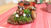 利用者様制作のどんぐりを使った木の実のオーナメント♪♪