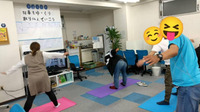 体力をつけるために運動のワークも行います。