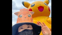 支援員とピカチュー