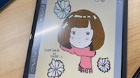 スタッフ作画のイラストです。