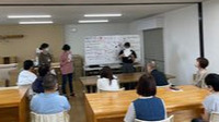 秋田大学医学部の看護学生さんの健康教室は春の毎週の楽しみです