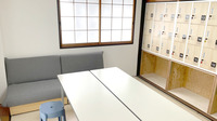 作業に疲れたら休憩室でリフレッシュ。