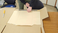 封筒作成のようす