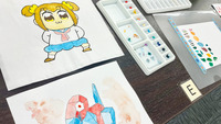 体験で描いてくださった水彩イラスト🎨