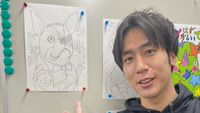 利用者さんのイラストと一緒に！