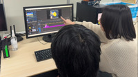 外部講師の先生に動画編集を教えてもらってます！