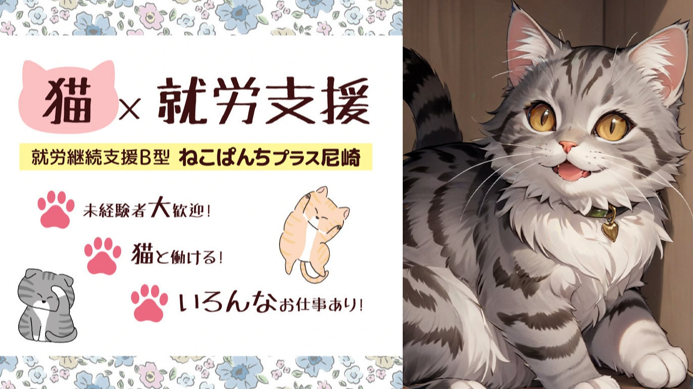 ねこぱんちプラス尼崎(兵庫県尼崎市の就労継続支援B型事業所)の詳細