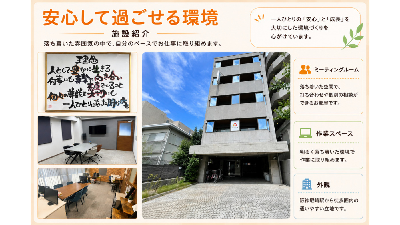 アムール尼崎(兵庫県尼崎市の就労継続支援A型事業所)の詳細情報